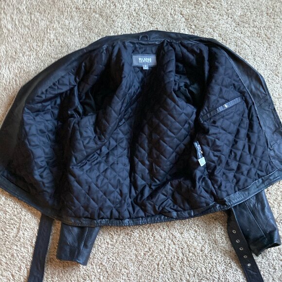 Wilsons Leather Biker Moto Jacket Size Small Excellent Condition Fall Daily Wear - Picture 7 of 12
